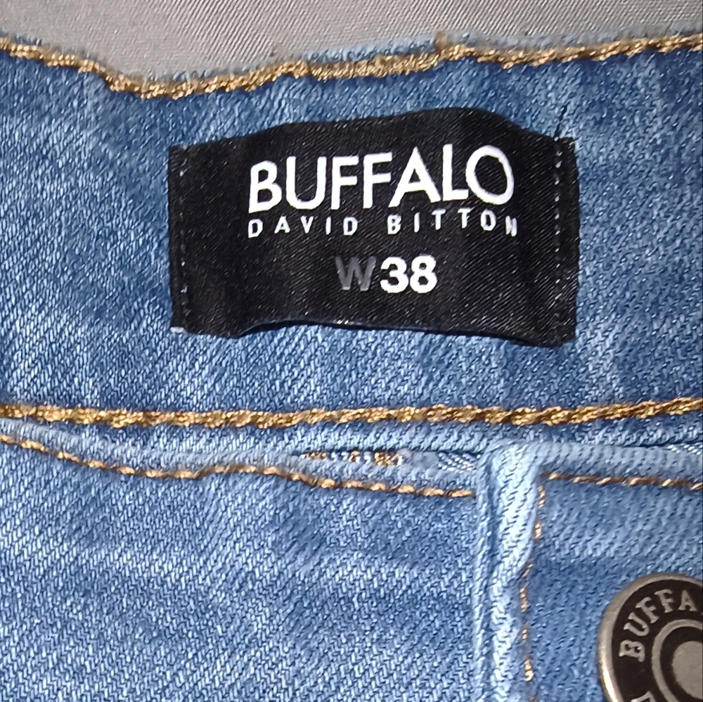Buffalo David Bitton Light Blue Denim Shorts - Picture 3 of 3